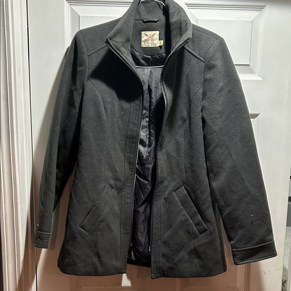 Girls Gray faded glory Jacket Sz M 8-10